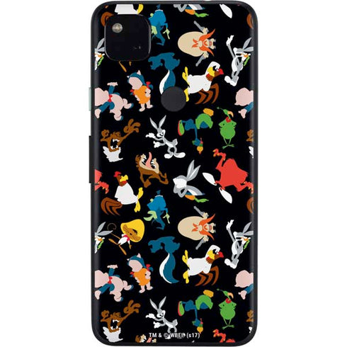 Looney Tunes Identity Pattern Google Pixel 4a Skin